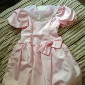 Vintage Pink Voile Taffeta Party/Holiday Dress